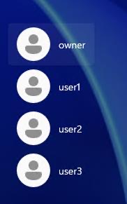 PCに複数のユーザーが存在している場合